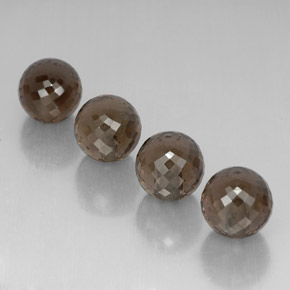 27.48カラットの天然Chocolate Brown スモーキークォーツ（10.03 mm・球体 / ボール）