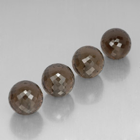 27.48カラットの天然Chocolate Brown スモーキークォーツ（10.03 mm・球体 / ボール）