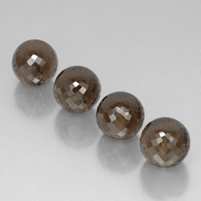 カラットの天然スモーキーブラウンスモーキークォーツ（10.08 mm・球体 / ボール）