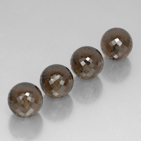 カラットの天然スモーキーブラウンスモーキークォーツ（10.08 mm・球体 / ボール）