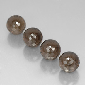 27.49カラットの天然Chocolate Brown スモーキークォーツ（10.06 mm・球体 / ボール）