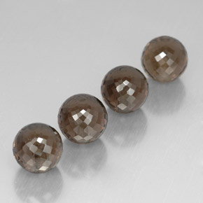 27.49カラットの天然Chocolate Brown スモーキークォーツ（10.06 mm・球体 / ボール）