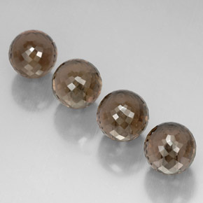 カラットの天然スモーキーブラウンスモーキークォーツ（10.02 mm・球体 / ボール）