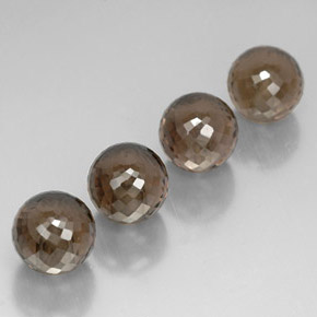 カラットの天然スモーキーブラウンスモーキークォーツ（10.08 mm・球体 / ボール）
