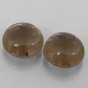 カラットの天然スモーキーブラウンスモーキークォーツ（14.06 mm・透明）