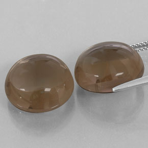 カラットの天然スモーキーブラウンスモーキークォーツ（14.06 mm・透明）