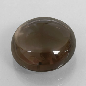 11.68カラットの天然スモーキーブラウンスモーキークォーツ（15.06 mm・透明）