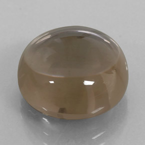 11.52カラットの天然スモーキーブラウンスモーキークォーツ（14.06 mm・透明）