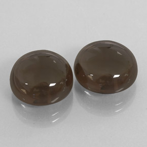 カラットの天然スモーキーブラウンスモーキークォーツ（13.33 mm・透明）