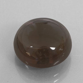 9.00カラットの天然スモーキーブラウンスモーキークォーツ（13.26 mm・透明）