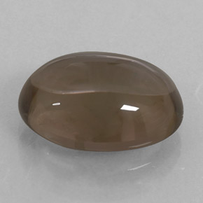 5.88カラットの天然スモーキーブラウンスモーキークォーツ（14×10.2 mm・オーバルカット）