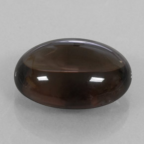 11.87カラットの天然スモーキーブラウンスモーキークォーツ（17.4×13.1 mm・オーバルカット）