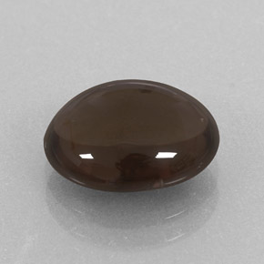 2.88カラットの天然スモーキーブラウンスモーキークォーツ（10.8×8.9 mm・オーバルカット）