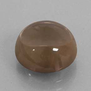 5.69カラットの天然ウォルナットブラウンスモーキークォーツ（11.22 mm・ラウンドカット）