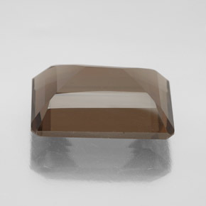 14.61カラットの天然ブラウンスモーキークォーツ（18.2×13.2 mm・エメラルドカット）