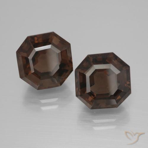 Shop natural 10.34ct ヒッコリーブラウン スモーキークォーツ gems, 八角形 / エメラルドカット, from ブラジル at GemSelect. In stock, global shipping!