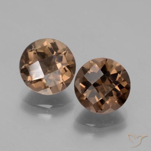 自然派の商品を探す 3.88ct ヒッコリーブラウン スモーキークォーツ 宝石, ラウンドカット, ブラジル からGemSelectで. 在庫あり、世界各国へ発送!