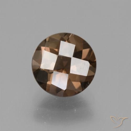 1.62ct 天然 ブラウン スモーキークォーツ, ラウンド, VVS-VS