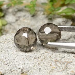 2.90カラットの天然薄いブラウンスモーキークォーツ（6.21 mm・球体 / ボール）