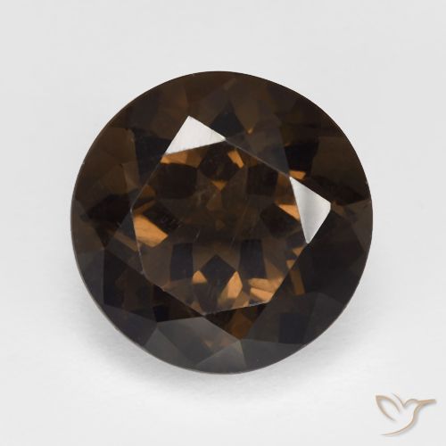 5.80ct 天然 ブラウン スモーキークォーツ, ラウンド, VVS