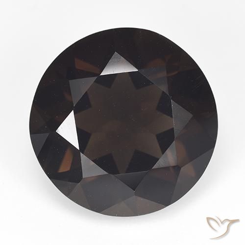 13.90ct 天然 チョコレートブラウン スモーキークォーツ, ラウンド, VVS-VS