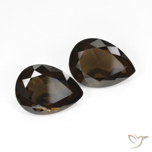 Shop natural 11.77ct チョコレートブラウン スモーキークォーツ gems, 洋梨の形, from ブラジル at GemSelect. In stock, global shipping!