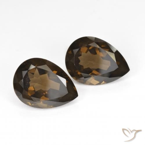 Shop natural 12.81ct ブラウン スモーキークォーツ gems, 洋梨の形, from ブラジル at GemSelect. In stock, global shipping!