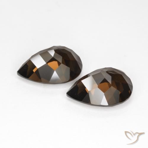 Shop natural 12.81ct チョコレートブラウン スモーキークォーツ gems, 洋梨の形, from ブラジル at GemSelect. In stock, global shipping!