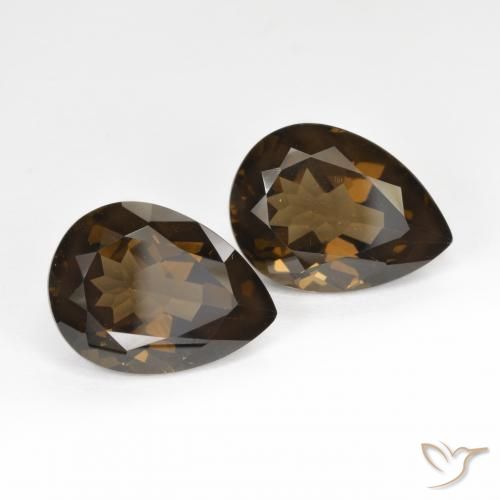 Shop natural 12.75ct ミディアムブラウン スモーキークォーツ gems, 洋梨の形, from ブラジル at GemSelect. In stock, global shipping!