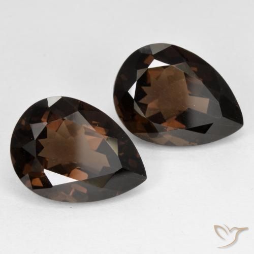 Shop natural 12.71ct ミディアムブラウン スモーキークォーツ gems, 洋梨の形, from ブラジル at GemSelect. In stock, global shipping!