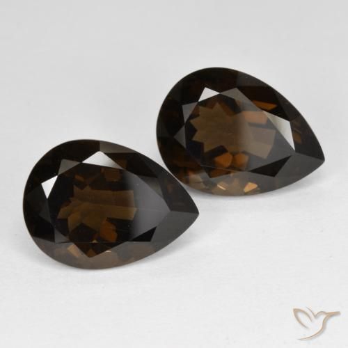 Shop natural 12.92ct アンバーブラウン スモーキークォーツ gems, 洋梨の形, from ブラジル at GemSelect. In stock, global shipping!