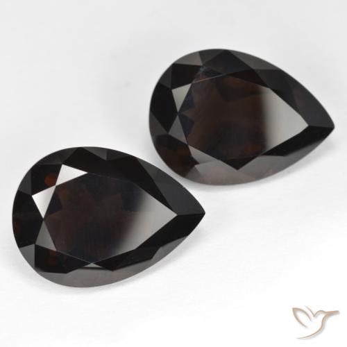 Shop natural 11.99ct 濃いチョコレートブラウン スモーキークォーツ gems, 洋梨の形, from ブラジル at GemSelect. In stock, global shipping!