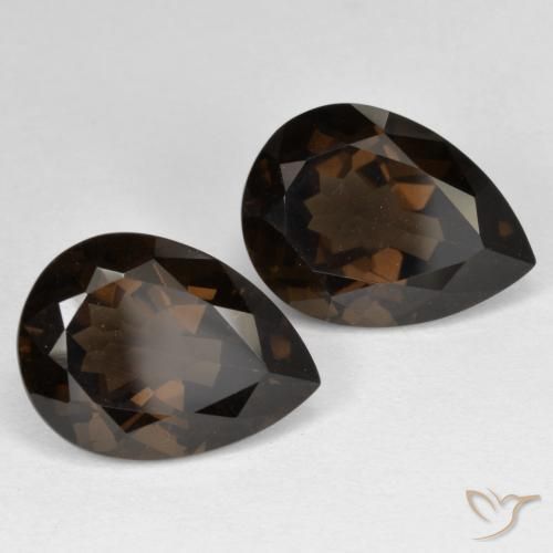 Shop natural 12.40ct アンバーブラウン スモーキークォーツ gems, 洋梨の形, from ブラジル at GemSelect. In stock, global shipping!