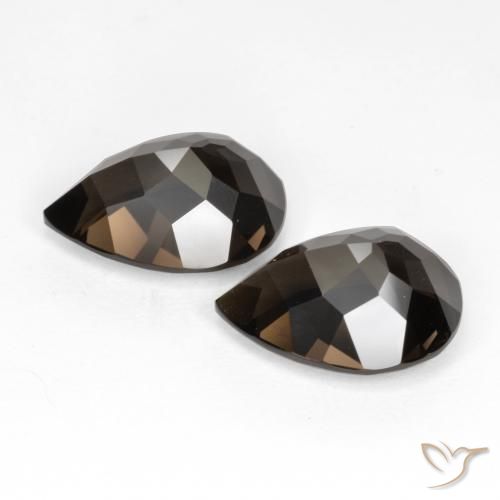 Shop natural 12.94ct ダークブラウン スモーキークォーツ gems, 洋梨の形, from ブラジル at GemSelect. In stock, global shipping!