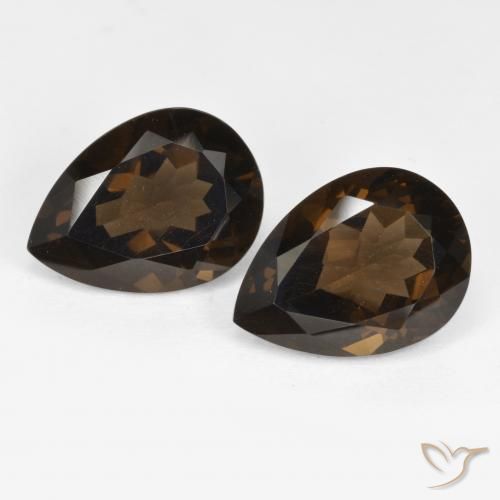 Shop natural 12.79ct チョコレートブラウン スモーキークォーツ gems, 洋梨の形, from ブラジル at GemSelect. In stock, global shipping!