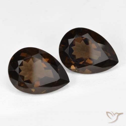 Shop natural 12.79ct チョコレートブラウン スモーキークォーツ gems, 洋梨の形, from ブラジル at GemSelect. In stock, global shipping!