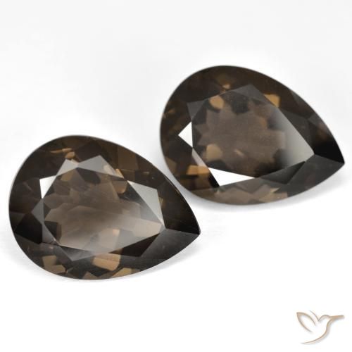 Shop natural 13.37ct ミディアムダークブラウン スモーキークォーツ gems, 洋梨の形, from ブラジル at GemSelect. In stock, global shipping!
