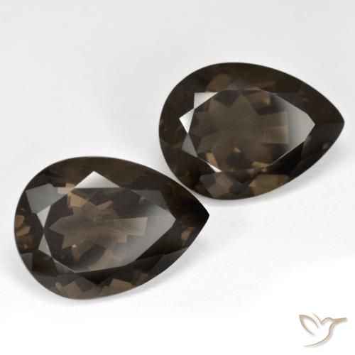 Shop natural 12.85ct ブラウン スモーキークォーツ gems, 洋梨の形, from ブラジル at GemSelect. In stock, global shipping!