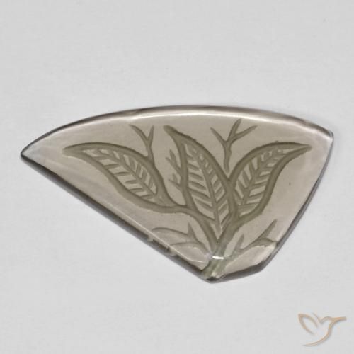 10.24ct 天然 非常に薄い茶色 スモーキークォーツ, ファンシー, 透明