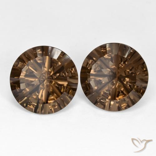 Shop natural 10.94ct ヒッコリーブラウン スモーキークォーツ gems, ラウンド, from ブラジル at GemSelect. In stock, global shipping!