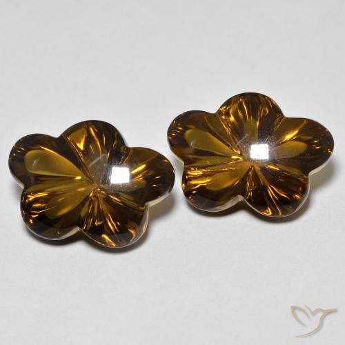 Shop natural 12.37ct ミディアムダークブラウン スモーキークォーツ gems, フラワーカット, from ブラジル at GemSelect. In stock, global shipping!