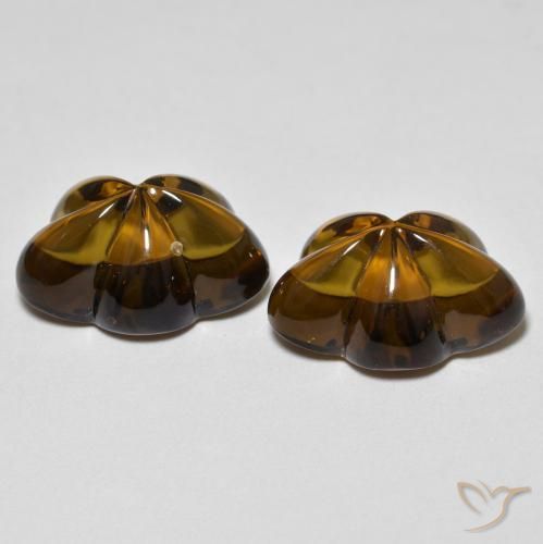 Shop natural 12.37ct ミディアムダークブラウン スモーキークォーツ gems, フラワーカット, from ブラジル at GemSelect. In stock, global shipping!