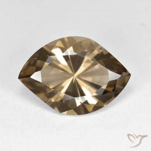 7.22ct 天然 ウォームブラウン スモーキークォーツ, マーキーズ, VS