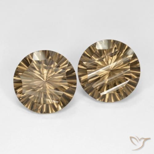 Shop natural 10.25ct ミディアム薄いブラウン スモーキークォーツ gems, ラウンド, from ブラジル at GemSelect. In stock, global shipping!