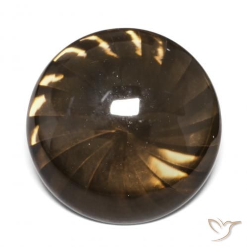 12.95ct 天然 ジンジャーブレッドブラウン スモーキークォーツ, ラウンド, 透明