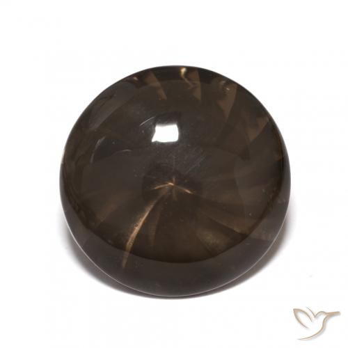 5.14ct 天然 アンバーブラウン スモーキークォーツ, ラウンド, 透明