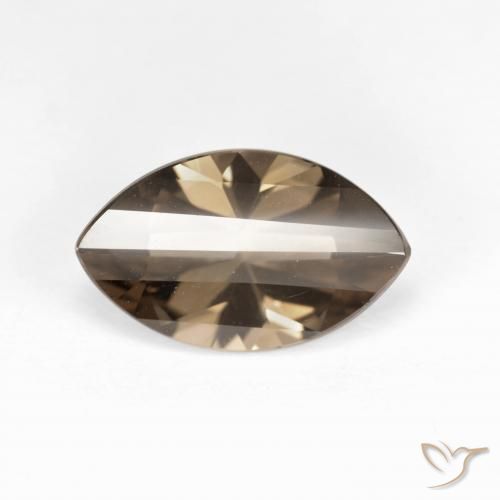 2.70ct 天然 ウォームブラウン スモーキークォーツ, マーキーズ, VVS