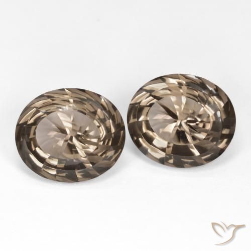 Shop natural 13.90ct 薄いアンバーブラウン スモーキークォーツ gems, 楕円形, from ブラジル at GemSelect. In stock, global shipping!