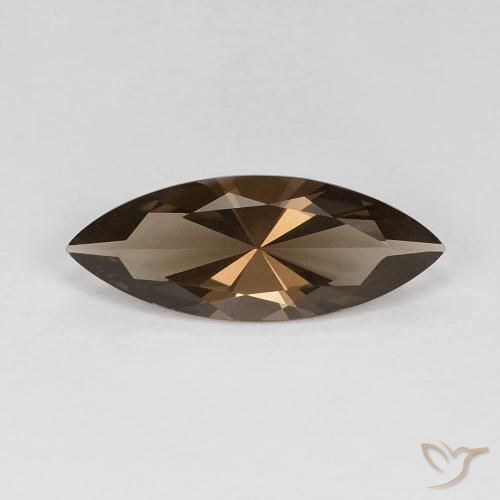2.77ct 天然 薄いモカ スモーキークォーツ, マーキーズ, VVS