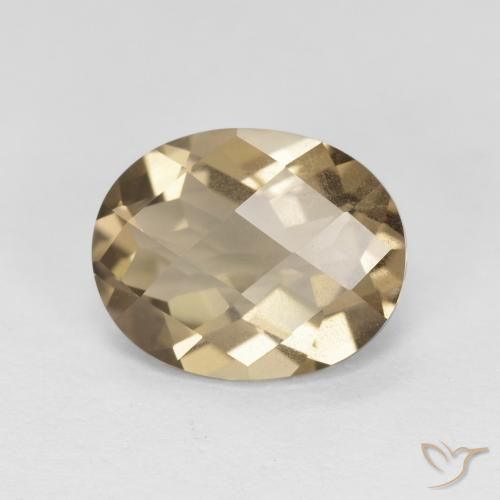 2.35ct 天然 モカブラウン スモーキークォーツ, 楕円形, VS
